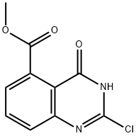 Methyl 2-chloro-4-oxo-3,4-dihydroquinazoline-5-carboxylate 化学構造式