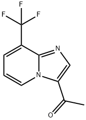 3-乙酰基-8-(三氟甲基)咪唑并[1,2-A]吡啶 结构式