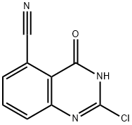 2-Chloro-4-oxo-3,4-dihydroquinazoline-5-carbonitrile Struktur