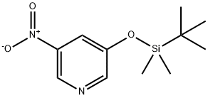 3-((tert-Butyldimethylsilyl)oxy)-5-nitropyridine Structure
