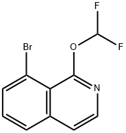 8-Bromo-1-(difluoromethoxy)isoquinoline Structure