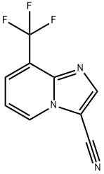 8-(Trifluoromethyl)imidazo[1,2-a]pyridine-3-carbonitrile Struktur