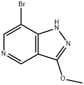 7-Bromo-3-methoxy-1H-pyrazolo[4,3-c]pyridine 化学構造式