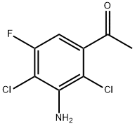 1-(3-Amino-2,4-dichloro-5-fluorophenyl)ethanone,1956341-65-3,结构式