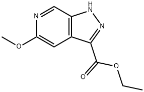 Ethyl 5-methoxy-1H-pyrazolo[3,4-c]pyridine-3-carboxylate 化学構造式