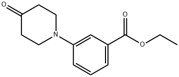 Ethyl 3-(4-oxopiperidin-1-yl)benzoate 结构式