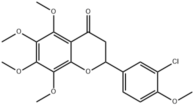 2-(3-Chloro-4-methoxyphenyl)-5,6,7,8-tetramethoxychroman-4-one|