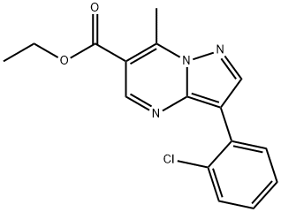 Ethyl 3-(2-chlorophenyl)-7-methylpyrazolo[1,5-a]pyrimidine-6-carboxylate Structure