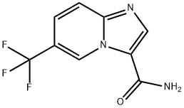 6-(Trifluoromethyl)imidazo[1,2-a]pyridine-3-carboxamide Struktur