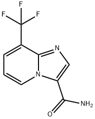 8-(Trifluoromethyl)imidazo[1,2-a]pyridine-3-carboxamide Struktur