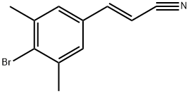 2-Propenenitrile, 3-(4-bromo-3,5-dimethylphenyl)-, (2E)- Structure