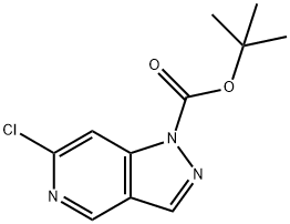 tert-Butyl 6-chloro-1H-pyrazolo[4,3-c]pyridine-1-carboxylate Struktur