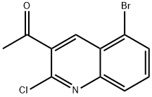 1-(5-Bromo-2-chloroquinolin-3-yl)ethanone Structure