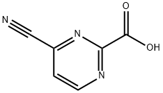 2-Pyrimidinecarboxylic acid, 4-cyano- Structure