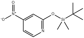 2-((tert-Butyldimethylsilyl)oxy)-4-nitropyridine Structure