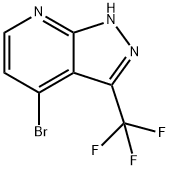 4-Bromo-3-(trifluoromethyl)-1H-pyrazolo[3,4-b]pyridine Structure
