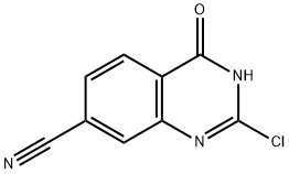 2-Chloro-4-oxo-3,4-dihydroquinazoline-7-carbonitrile Struktur