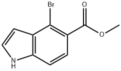 Methyl 4-bromo-1H-indole-5-carboxylate Struktur
