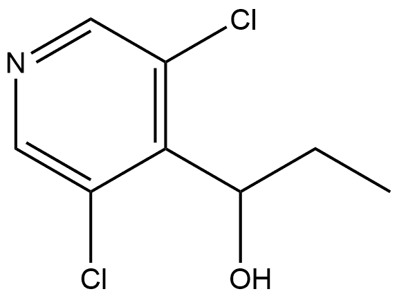 3,5-Dichloro-α-ethyl-4-pyridinemethanol Struktur