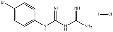 Imidodicarbonimidic diamide, N-(4-bromophenyl)-, hydrochloride (1:1) Structure