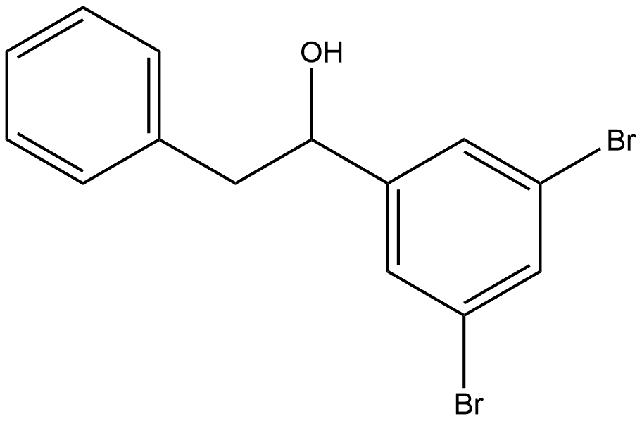 α-(3,5-Dibromophenyl)benzeneethanol Structure