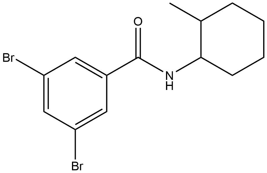 3,5-Dibromo-N-(2-methylcyclohexyl)benzamide Structure