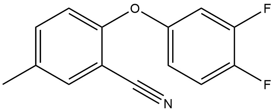 2-(3,4-Difluorophenoxy)-5-methylbenzonitrile 结构式