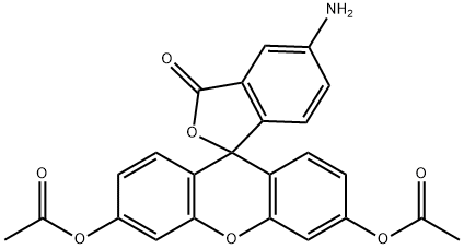 5-Aminofluorescein diacetate Struktur