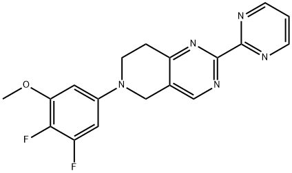 6-(3,4-Difluoro-5-methoxyphenyl)-5,6,7,8-tetrahydro-2-(2-pyrimidinyl)pyrido[4,3-d]pyrimidine|6-(3,4-二氟-5-甲氧基苯基)-5,6,7,8-四氢-2-(2-嘧啶基)吡啶并[4,3-D]嘧啶