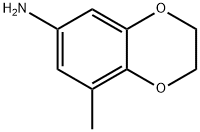 8-甲基-2,3-二氢苯并[B][1,4]二噁英-6-胺,196091-21-1,结构式