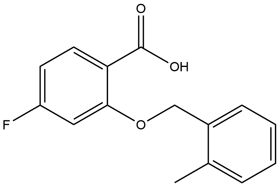 4-Fluoro-2-[(2-methylphenyl)methoxy]benzoic acid|