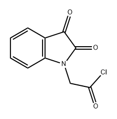 1H-Indole-1-acetyl chloride, 2,3-dihydro-2,3-dioxo- Struktur