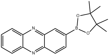 2-(4,4,5,5-四甲基-1,3,2-二氧硼杂环戊烷-2-基)吩嗪, 1961257-97-5, 结构式