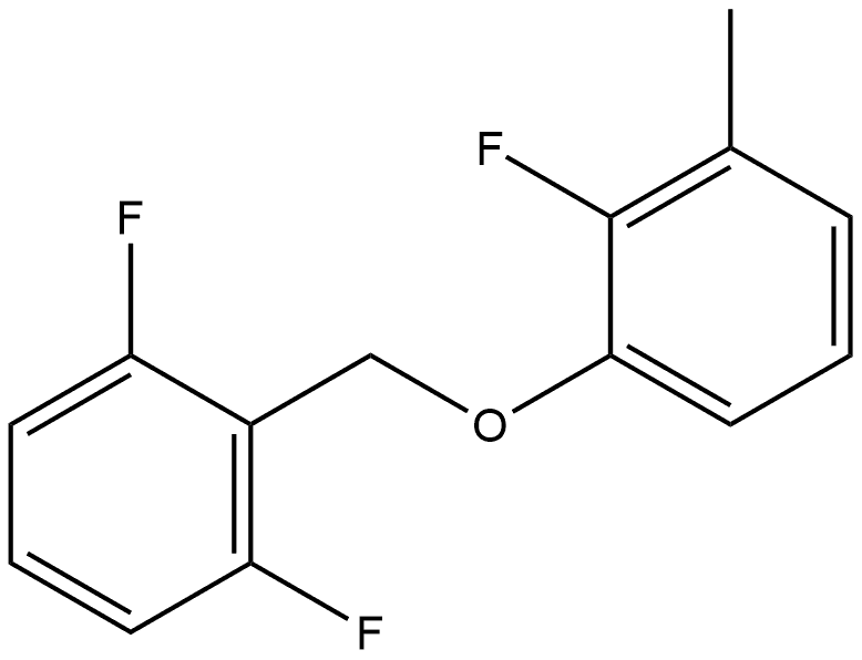 Benzene, 1,3-difluoro-2-[(2-fluoro-3-methylphenoxy)methyl]- Structure