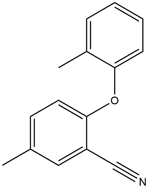 5-Methyl-2-(2-methylphenoxy)benzonitrile Structure
