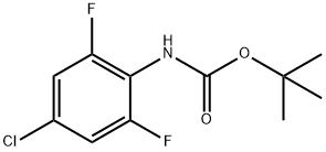 Carbamic acid, (4-chloro-2,6-difluorophenyl)-, 1,1-dimethylethyl ester (9CI) 化学構造式