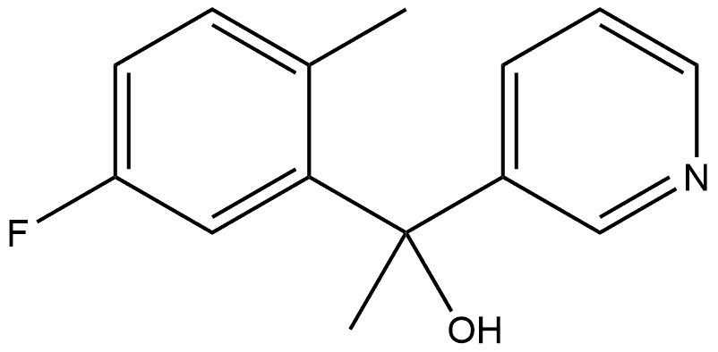 α-(5-Fluoro-2-methylphenyl)-α-methyl-3-pyridinemethanol Structure
