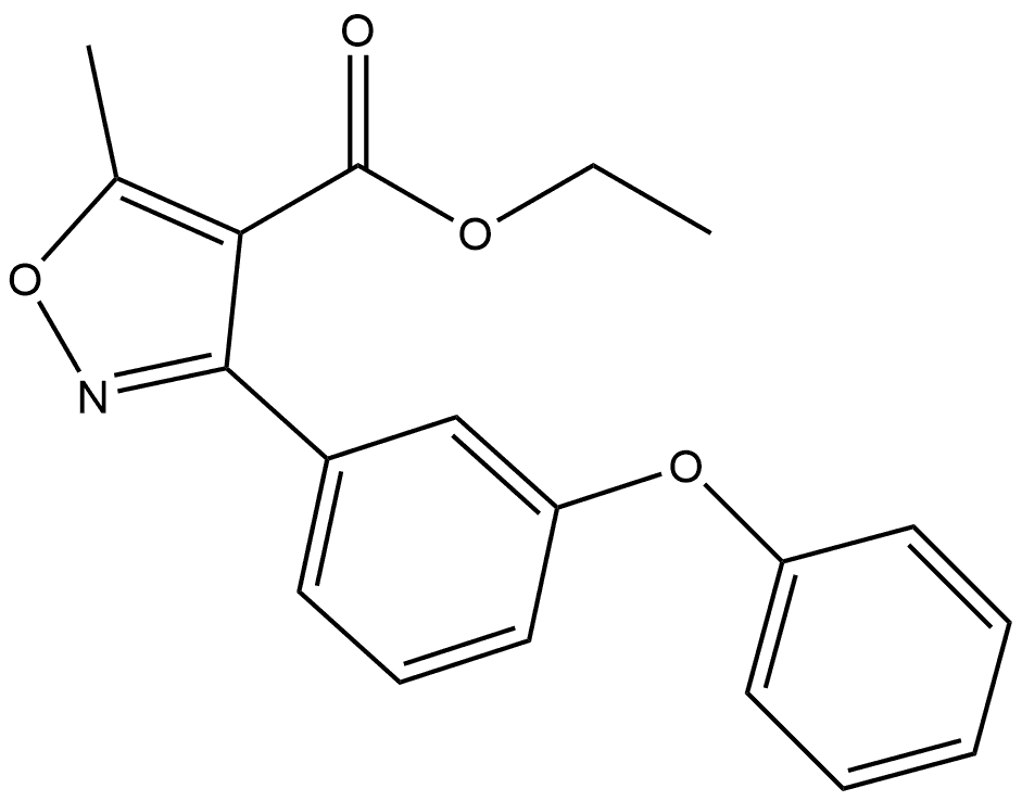 Ethyl 5-Methyl-3-(3-phenoxyphenyl)isoxazole-4-carboxylate Structure