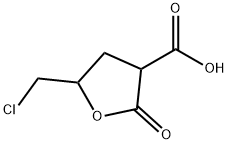 3-furancarboxylic acid, 5-(chloromethyl)tetrahydro-2-oxo- 化学構造式