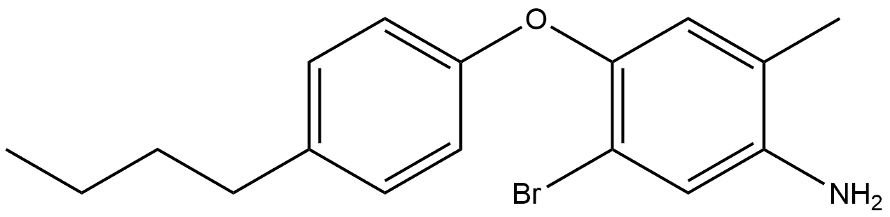 5-Bromo-4-(4-butylphenoxy)-2-methylbenzenamine Structure