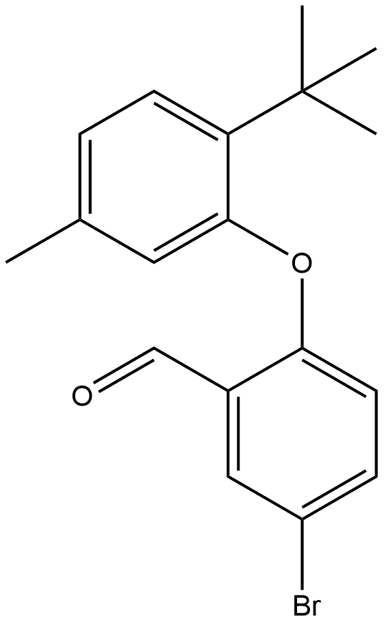 5-Bromo-2-[2-(1,1-dimethylethyl)-5-methylphenoxy]benzaldehyde Structure