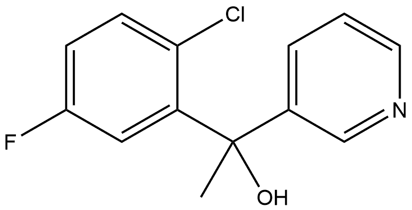 α-(2-Chloro-5-fluorophenyl)-α-methyl-3-pyridinemethanol Structure