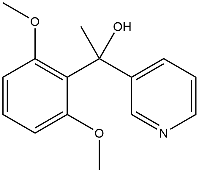 α-(2,6-Dimethoxyphenyl)-α-methyl-3-pyridinemethanol Structure