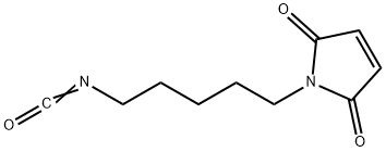 1H-Pyrrole-2,5-dione, 1-(5-isocyanatopentyl)- 结构式