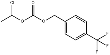 1-Chloroethyl [4-(trifluoromethyl)phenyl]methyl carbonate Struktur