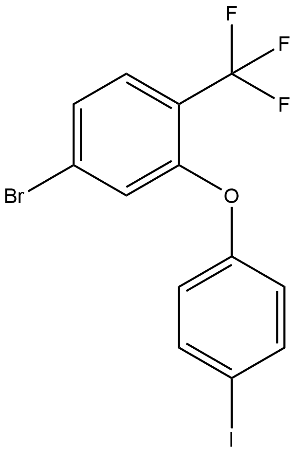 4-Bromo-2-(4-iodophenoxy)-1-(trifluoromethyl)benzene Structure