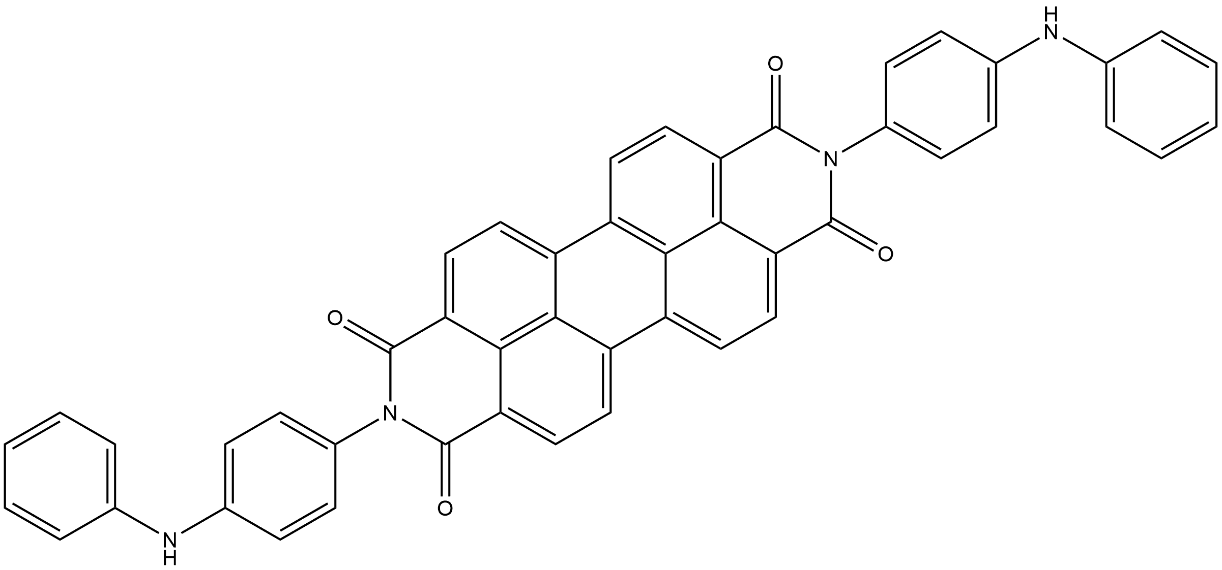 2,9-Bis[4-(phenylamino)phenyl]anthra[2,1,9-def:6,5,10-d'e'f']diisoquinoline-1,3,8,10(2H,9H)-tetrone,19662-18-1,结构式