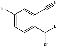 Benzonitrile, 5-bromo-2-(dibromomethyl)- Structure