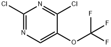 Pyrimidine, 2,4-dichloro-5-(trifluoromethoxy)- Struktur