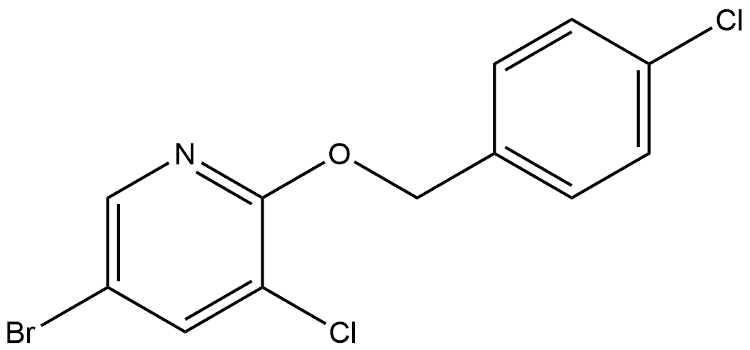 5-Bromo-3-chloro-2-[(4-chlorophenyl)methoxy]pyridine Struktur